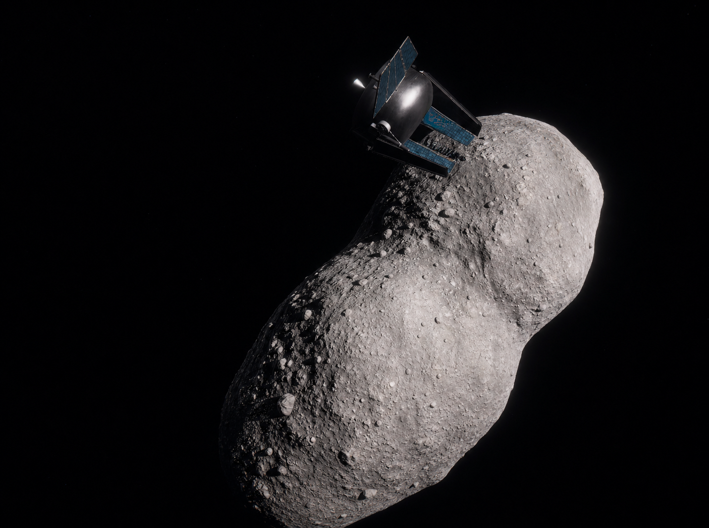 Starshot spacecraft concept operating near an irregular asteroid