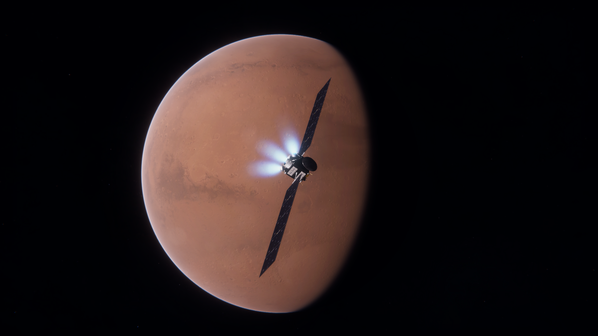 Starshot spacecraft mission architecture study near Mars